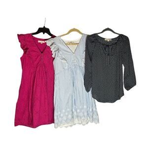 Loft Lot of 2 Dresses 1 Shirt Size XS